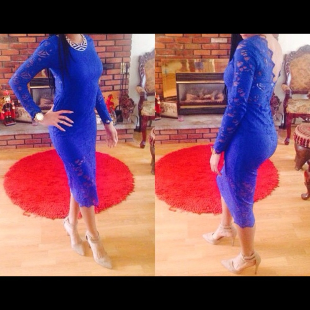 Royal blue H&M dress